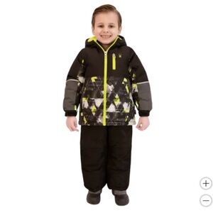 Spyder Kids' 2-piece Snowsuit Size 4T  Black (Volt Mountain)